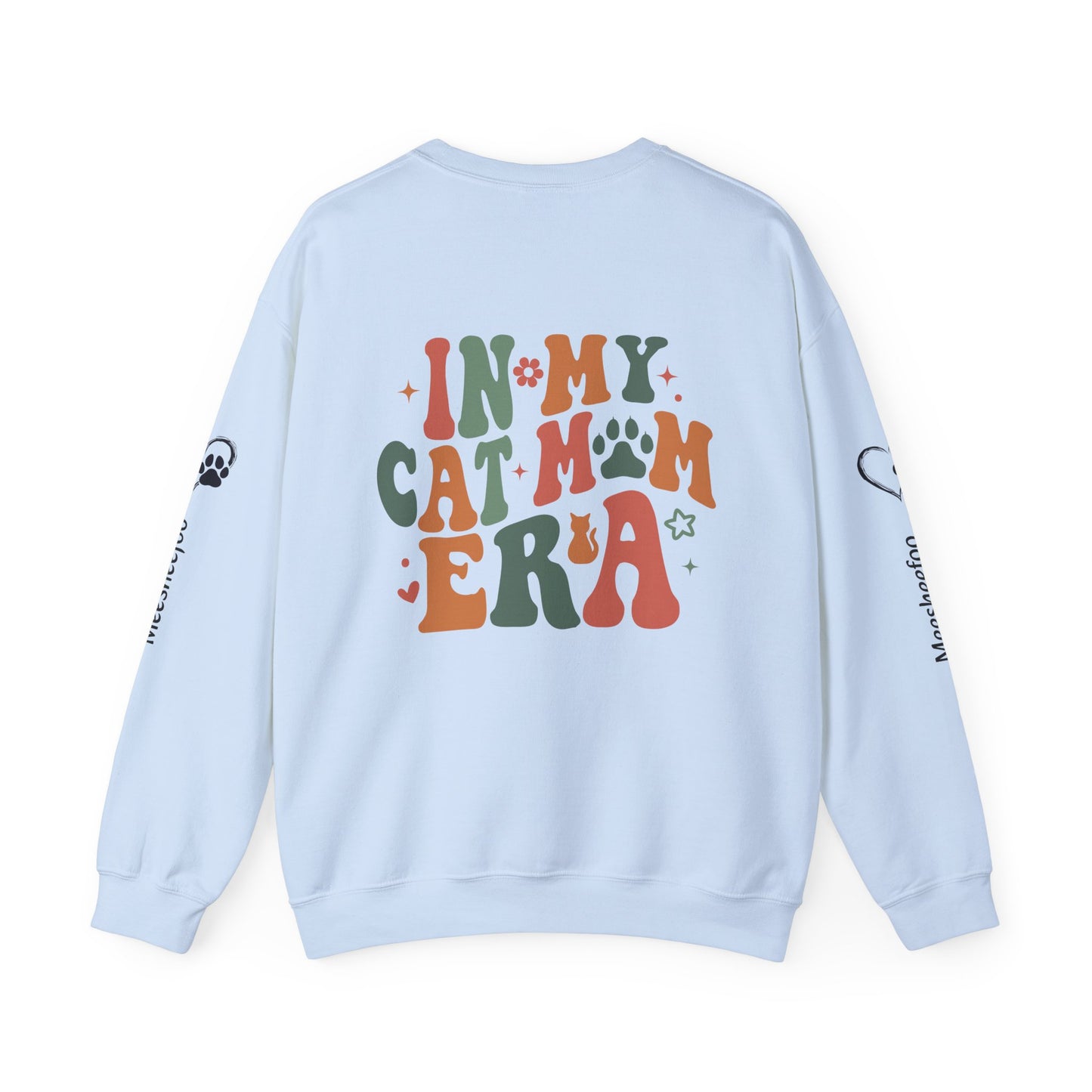 Custom Cat Mom Crewneck Sweatshirt