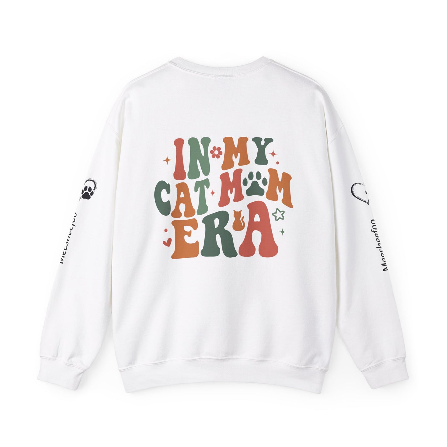 Custom Cat Mom Crewneck Sweatshirt