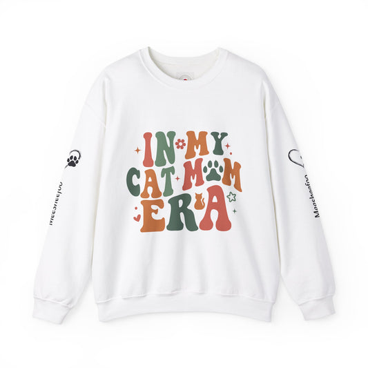 Custom Cat Mom Crewneck Sweatshirt