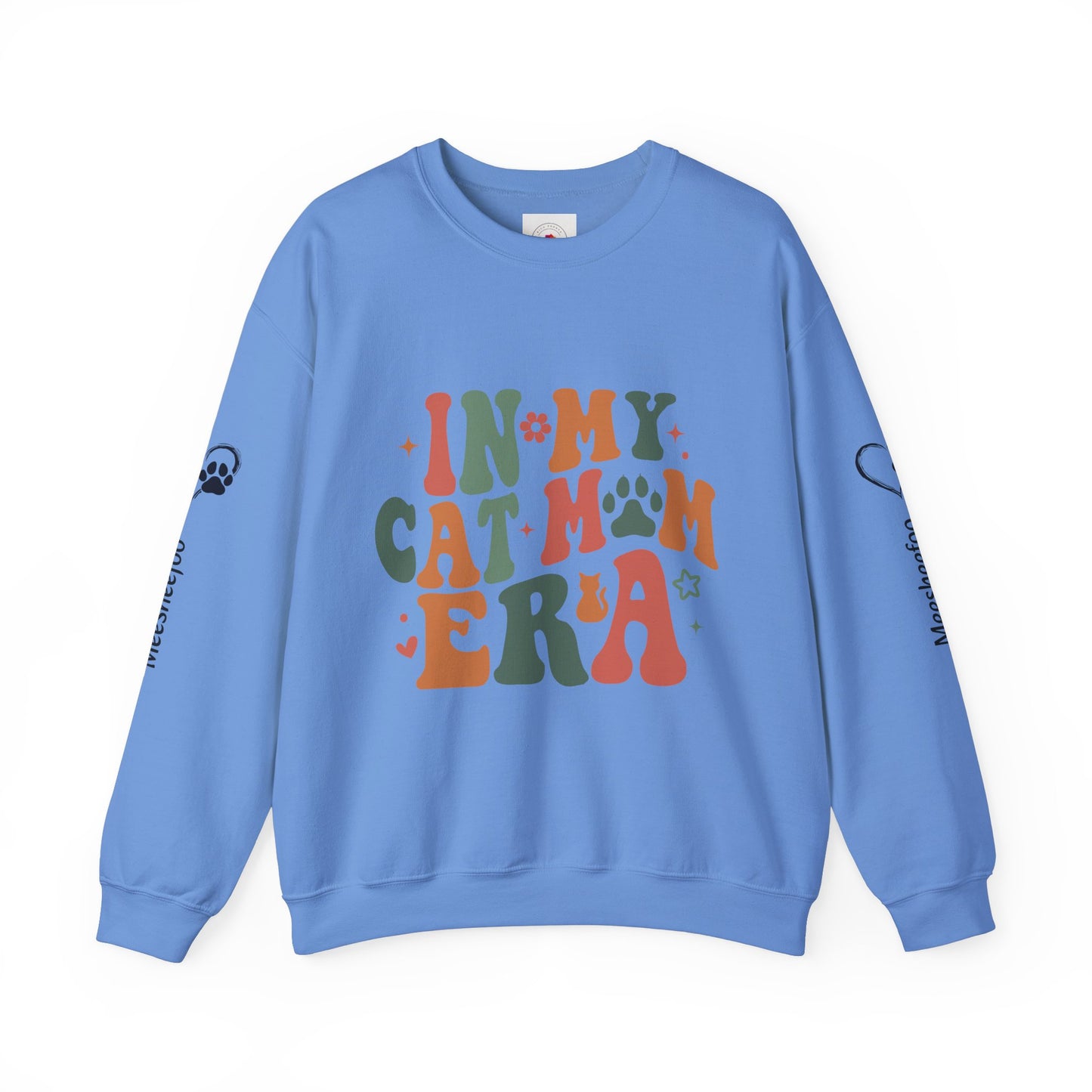 Custom Cat Mom Crewneck Sweatshirt