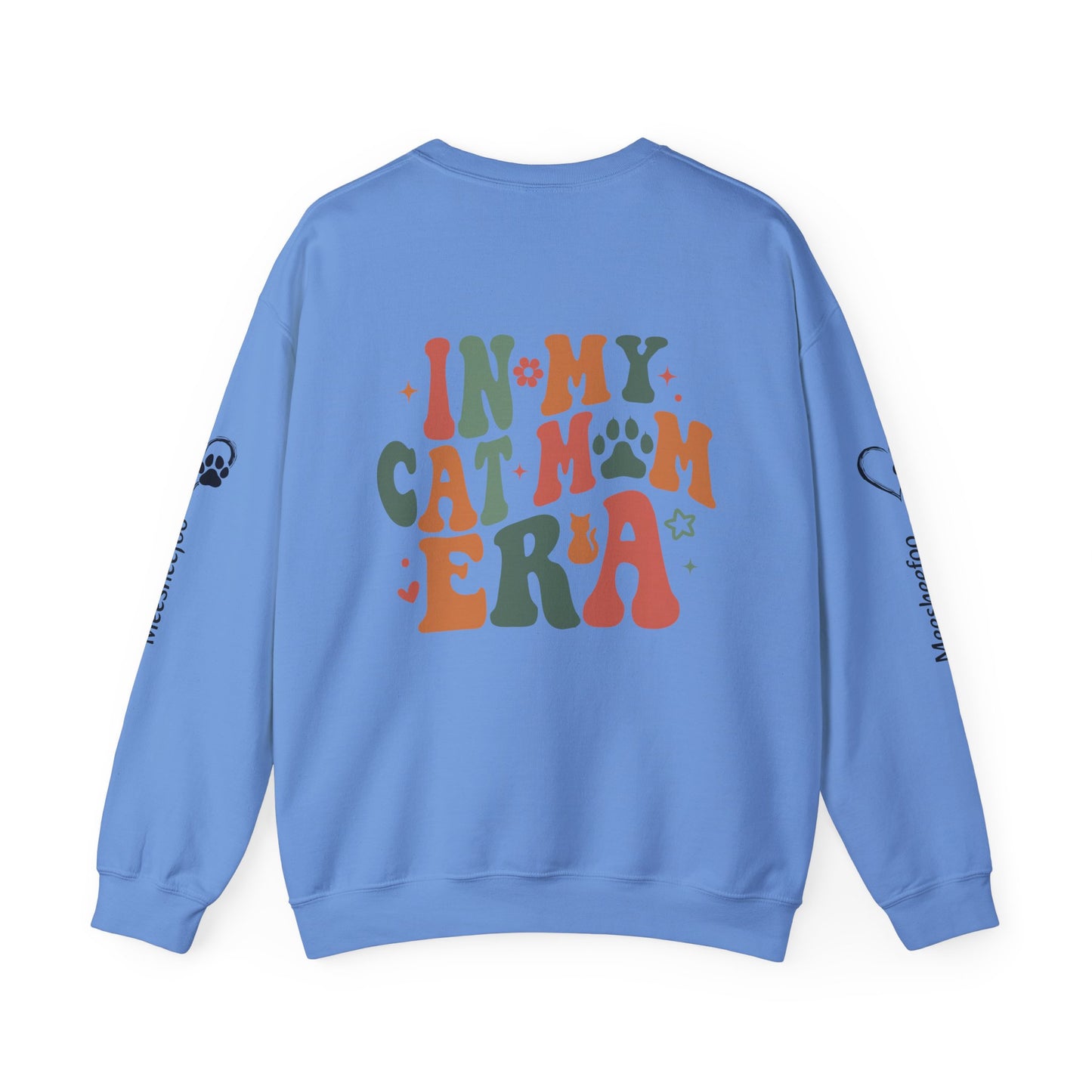 Custom Cat Mom Crewneck Sweatshirt