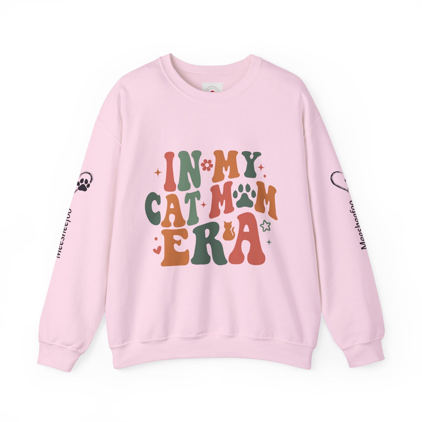 Custom Cat Mom Crewneck Sweatshirt