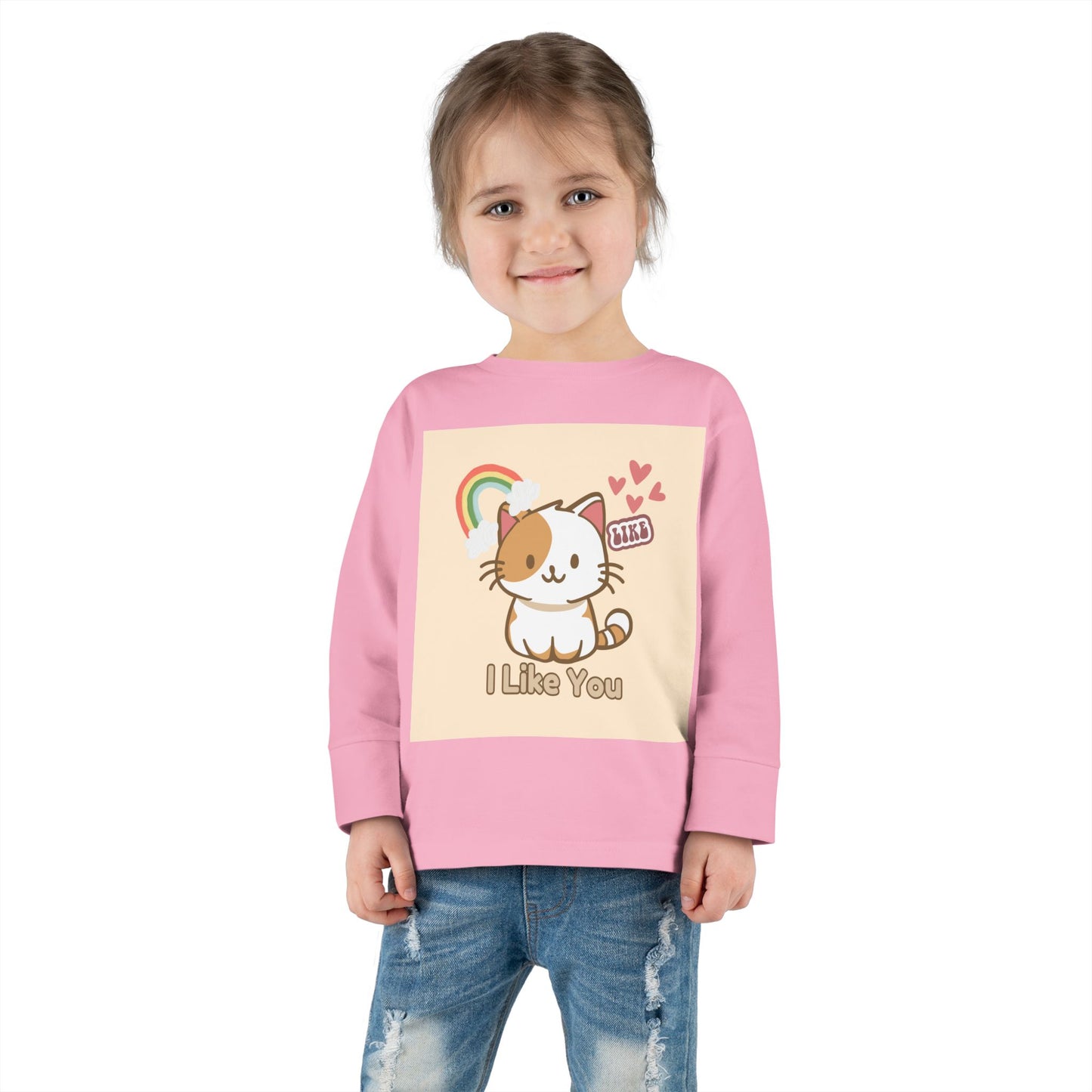 Kids and Cats - Toddler Long Sleeve Tee