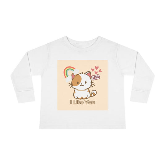 Kids and Cats - Toddler Long Sleeve Tee