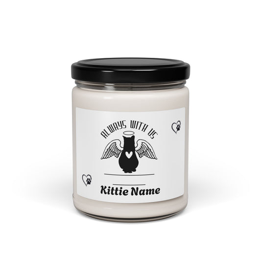 Custom Cat Memorial Candle, 9oz