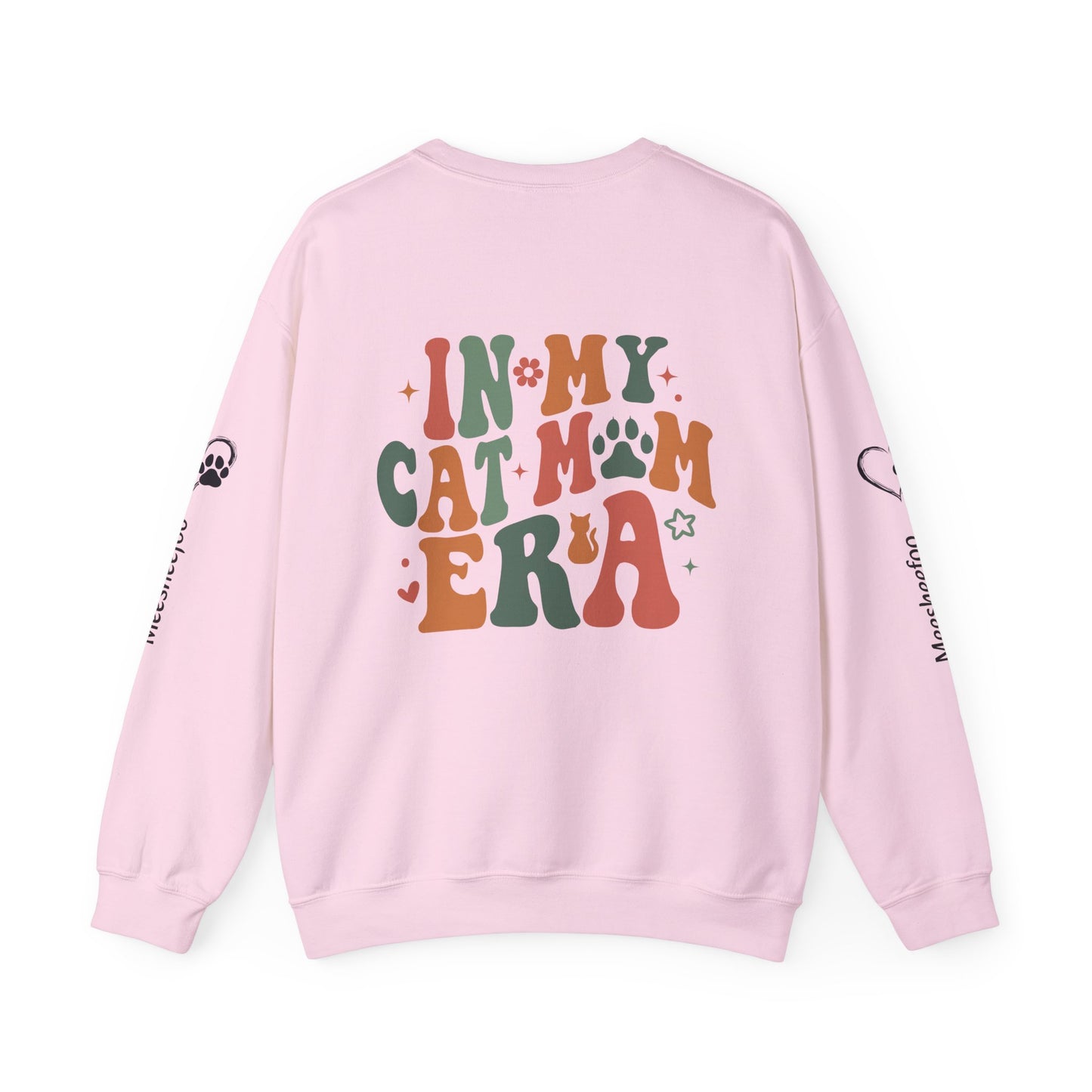 Custom Cat Mom Crewneck Sweatshirt