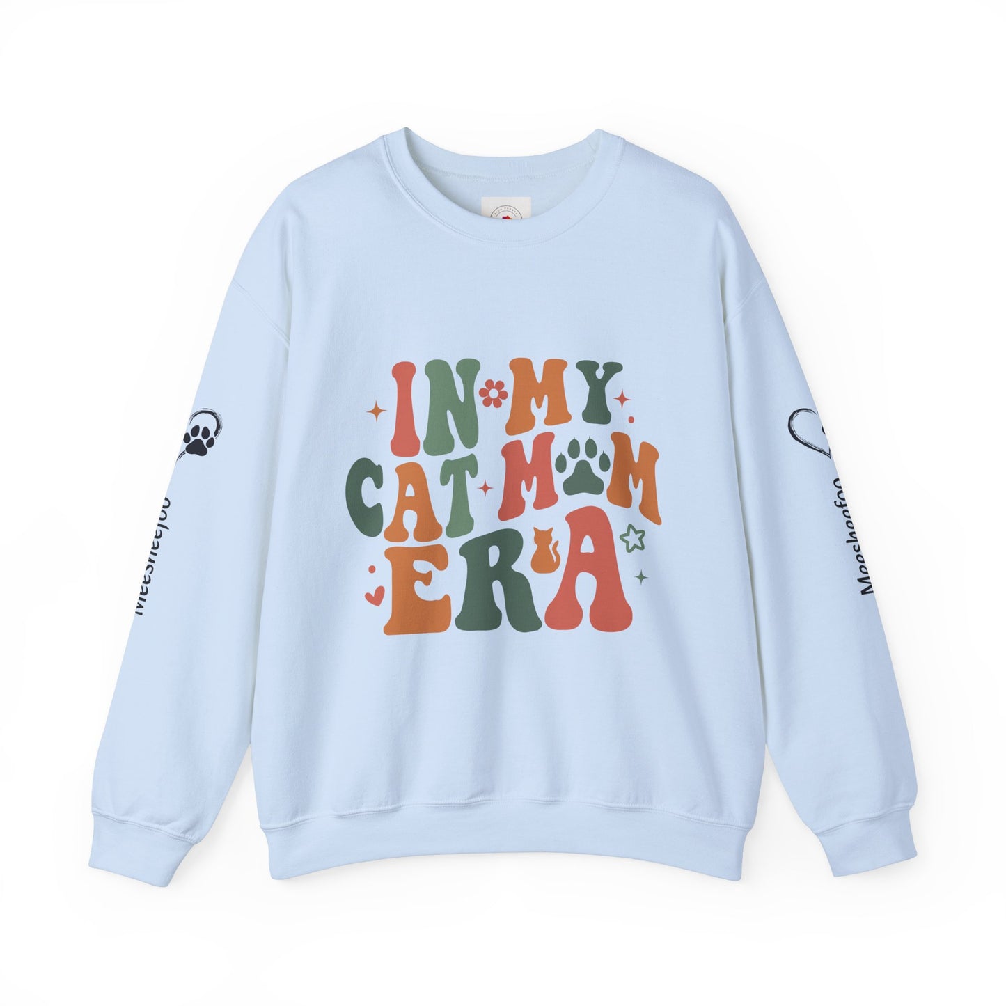 Custom Cat Mom Crewneck Sweatshirt