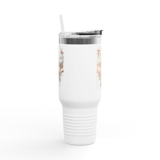 Dog 4 Puppies- Insulated Travel Mug, 40oz