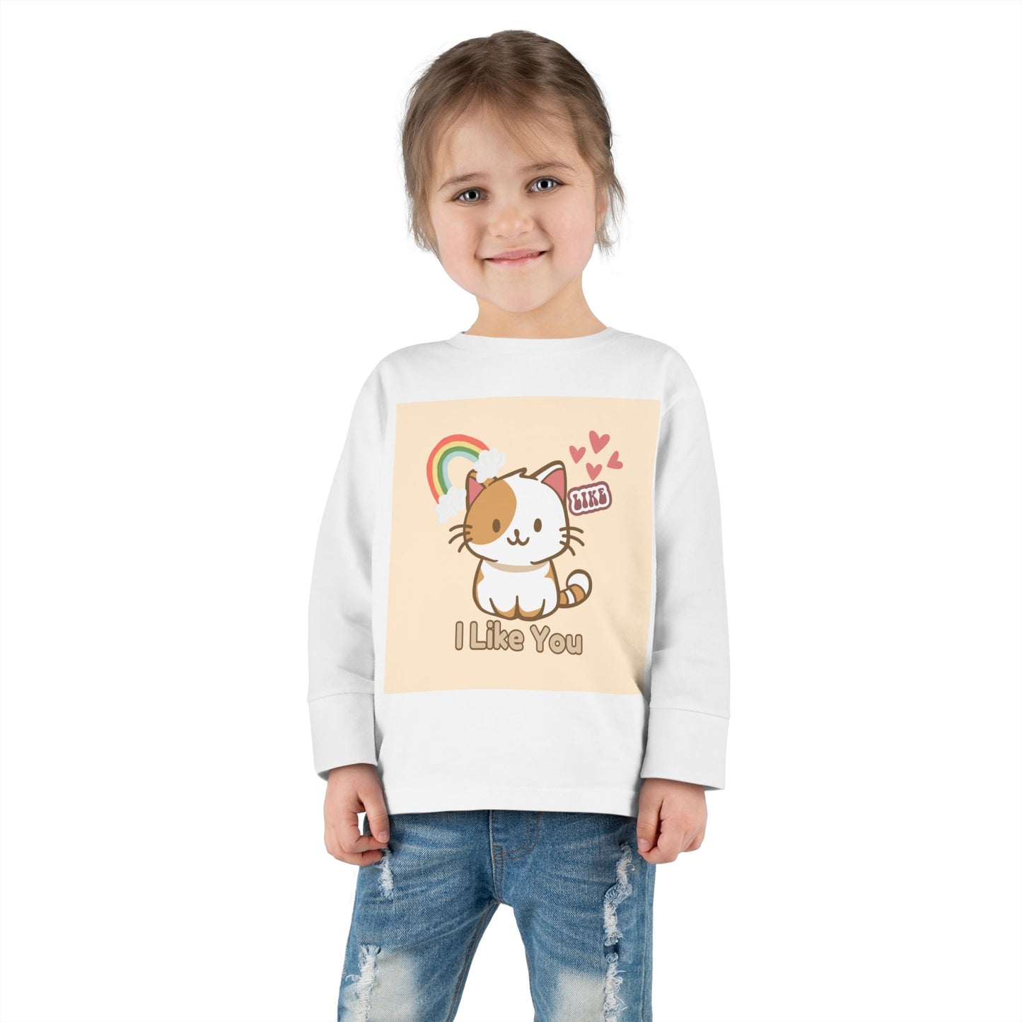 Kids and Cats - Toddler Long Sleeve Tee